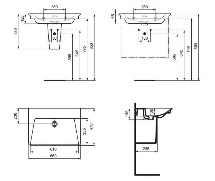 Ideal Standard - La Dolce Vita - Mosdó - E270001 – 2. kép