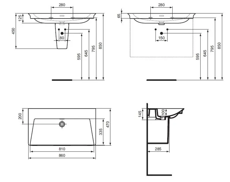 Ideal Standard - La Dolce Vita - Mosdó - E270101 – 2. kép