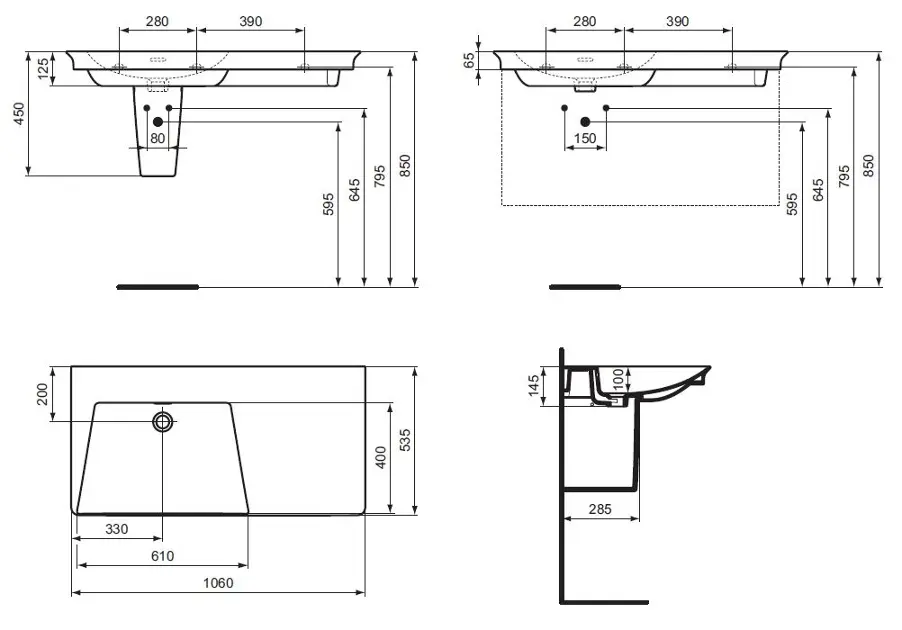 Ideal Standard - La Dolce Vita - Mosdó - E270301 – 2. kép