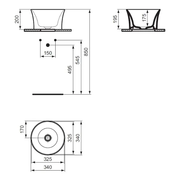Ideal Standard - La Dolce Vita - Mosdó - E271701 – 2. kép