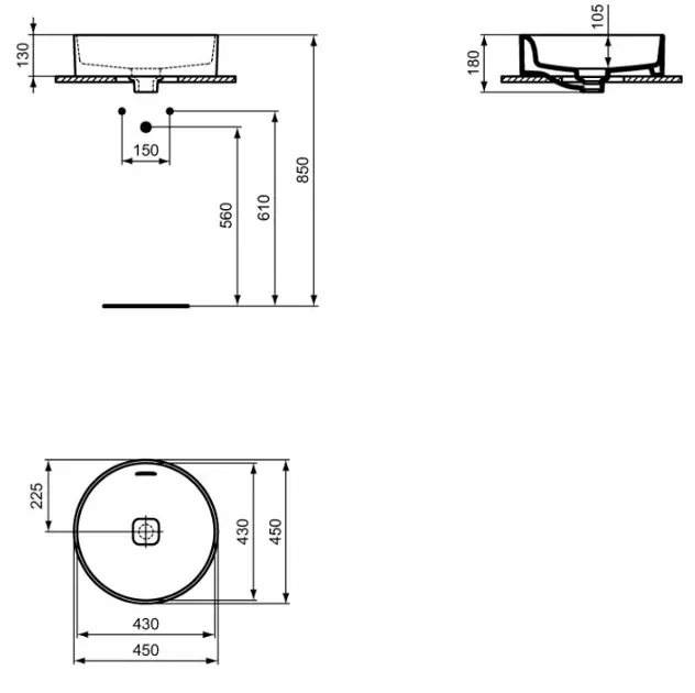 Ideal Standard - Strada II - Mosdó - T296101 – 2. kép