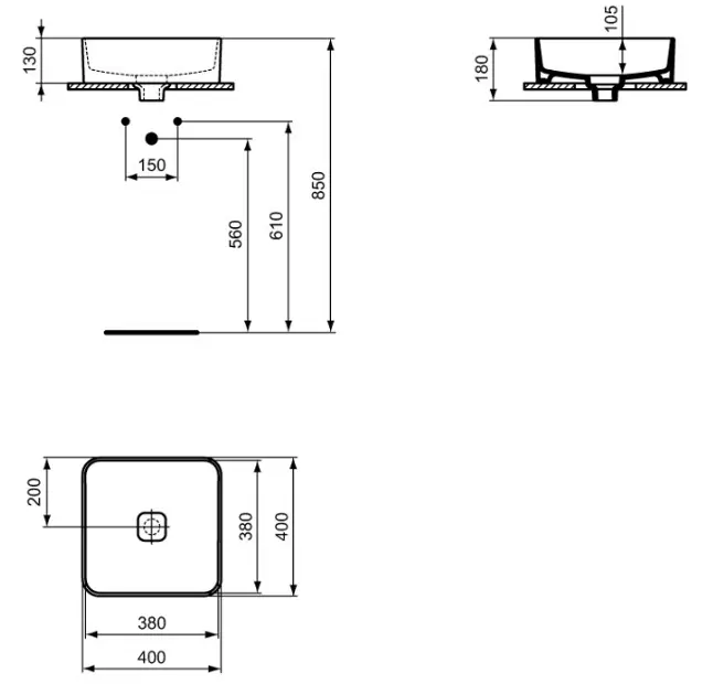Ideal Standard - Strada II - Mosdó - T2962MA – 2. kép