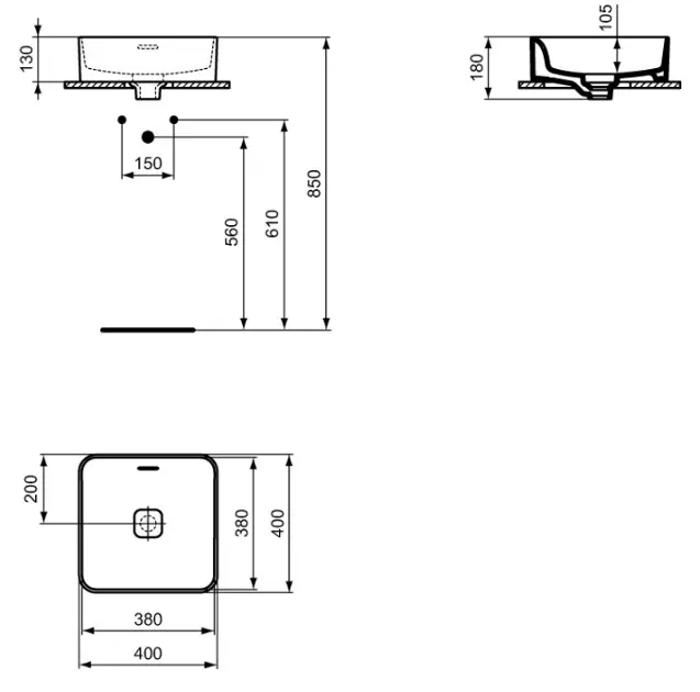 Ideal Standard - Strada II - Mosdó - T2963MA – 2. kép