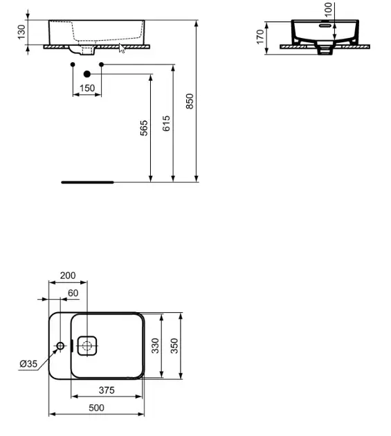 Ideal Standard - Strada II - Mosdó - T296401 – 2. kép
