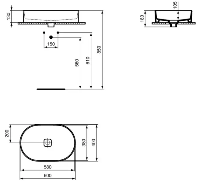 Ideal Standard - Strada II - Mosdó - T298101 – 2. kép