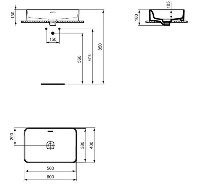 Ideal Standard - Strada II - Mosdó - T2999MA – 2. kép
