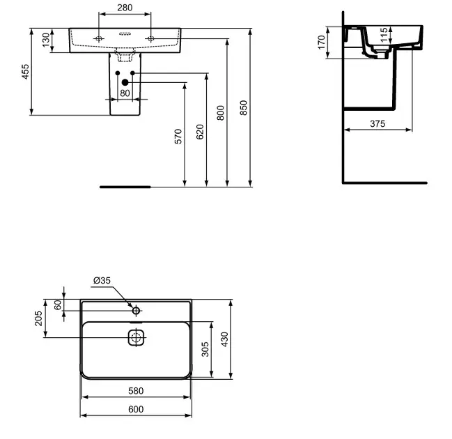 Ideal Standard - Strada II - Mosdó - T300001 – 2. kép