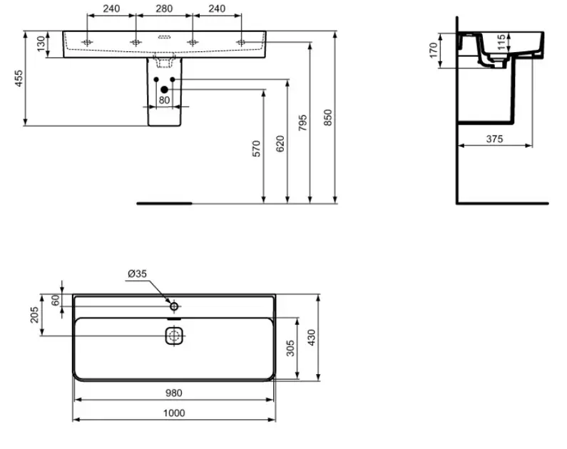 Ideal Standard - Strada II - Mosdó - T300201 – 2. kép