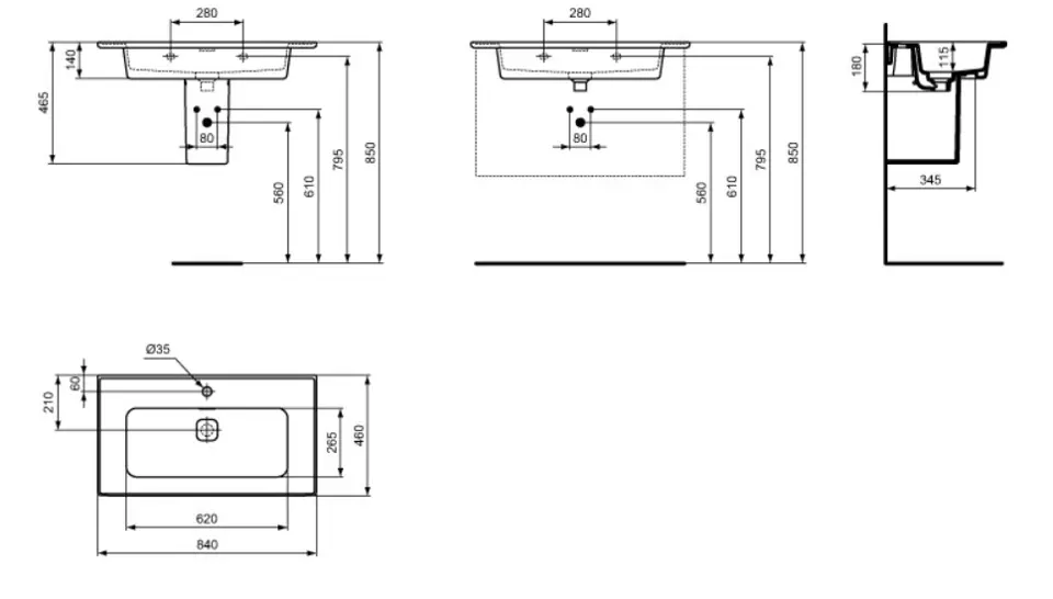 Ideal Standard - Strada II - Mosdó - T300301 – 2. kép