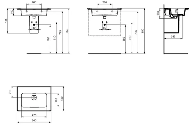 Ideal Standard - Strada II - Mosdó - T363301 – 2. kép