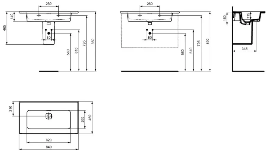 Ideal Standard - Strada II - Mosdó - T3634MA – 2. kép