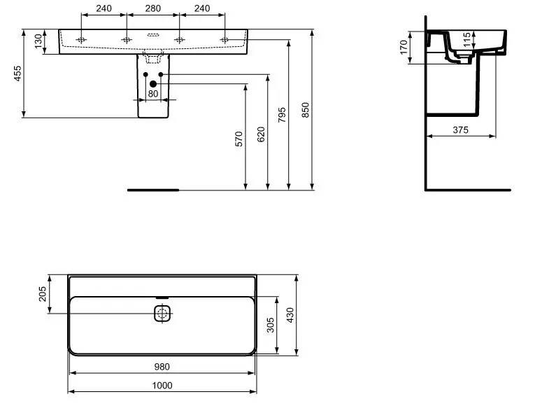 Ideal Standard - Strada II - Mosdó - T364001 – 2. kép