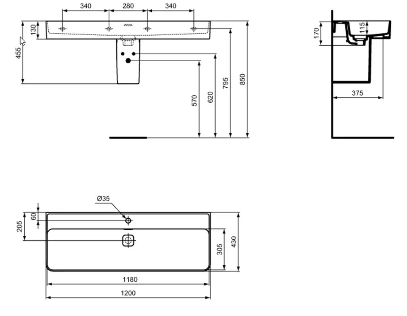 Ideal Standard - Strada II - Mosdó - T3647MA – 2. kép