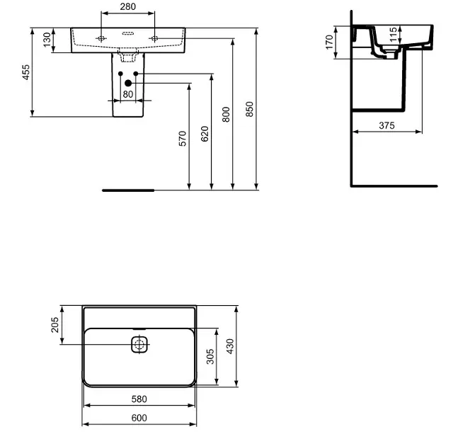 Ideal Standard - Strada II - Mosdó - T3650MA – 2. kép