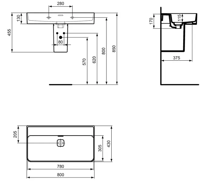Ideal Standard - Strada II - Mosdó - T3651MA – 2. kép