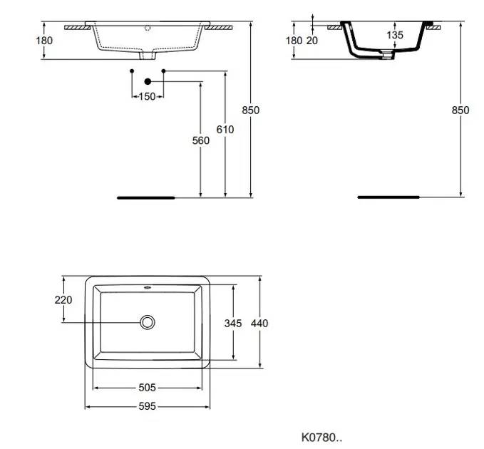 Ideal Standard - Strada - Mosdó - K078001 – 2. kép