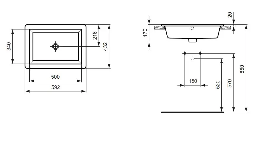 Ideal Standard - Strada - Mosdó - K0780MA – 2. kép