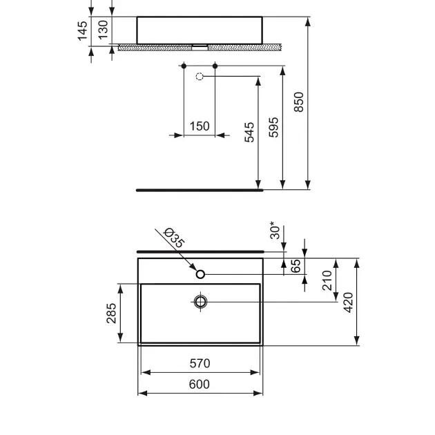 Ideal Standard - Strada - Mosdó - K0781MA – 2. kép