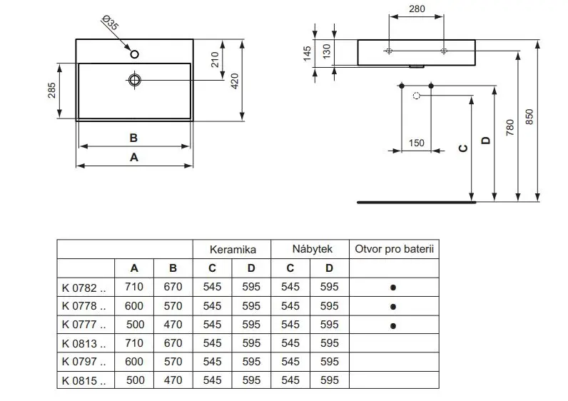 Ideal Standard - Strada - Mosdó - K078201 – 2. kép