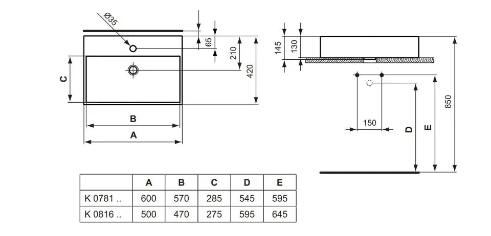 Ideal Standard - Strada - Mosdó - K0816MA – 2. kép