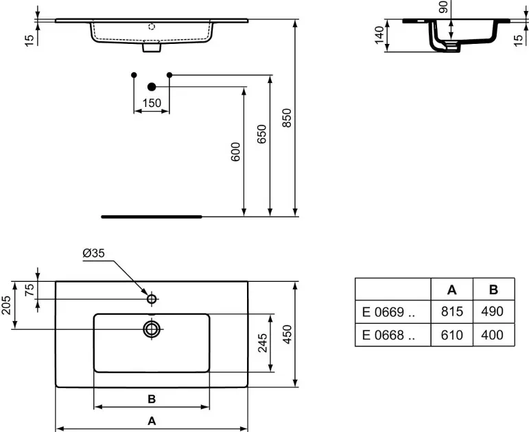 Ideal Standard - Tempo - Mosdó - E066901 – 2. kép