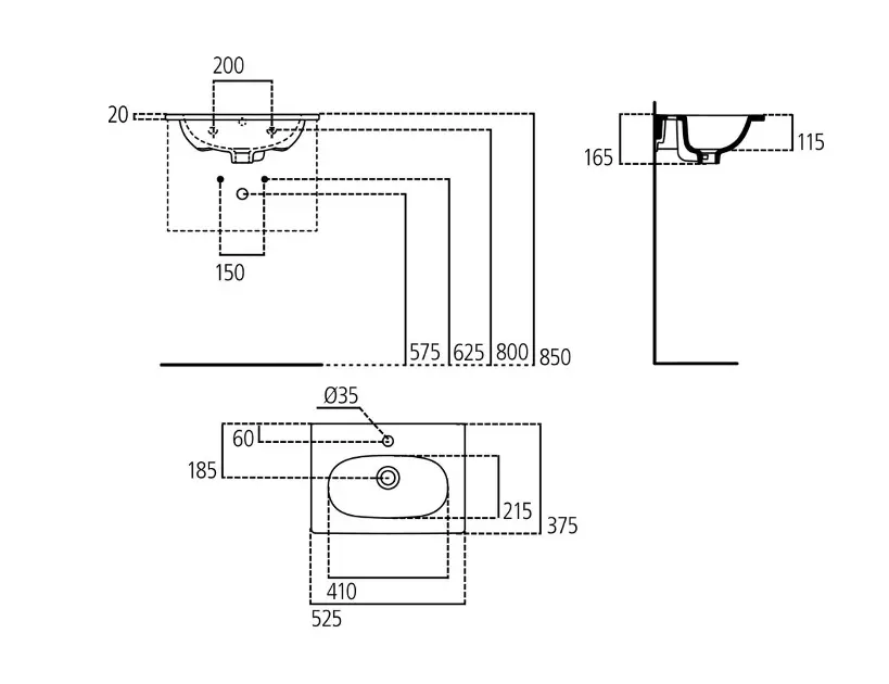 Ideal Standard - Tesi - Mosdó - T351101 – 2. kép