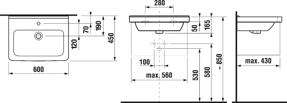 Jika - Cubito - Mosdó - H8104230001091 – 2. kép