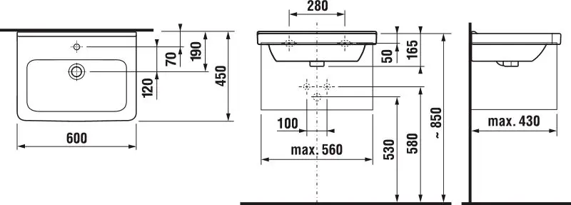 Jika - Cubito - Mosdó - H8104231001041 – 2. kép