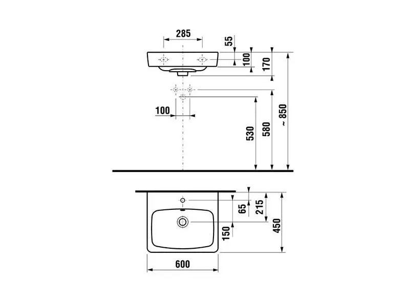 Jika - Lyra plus - Mosdó - H8103820001041 – 2. kép
