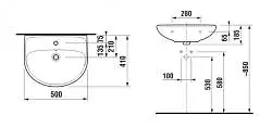 Jika - Lyra plus - Mosdó - H8143810001041 – 2. kép