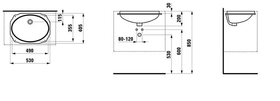 Laufen - Birova - Mosdó - H8111910000001 – 2. kép