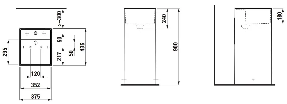 Laufen - Kartell - Mosdó - H8113314001121 – 2. kép