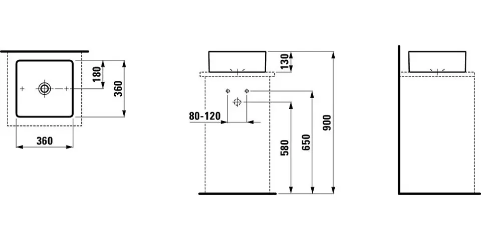 Laufen - Living - Mosdó - H8114330001121 – 2. kép