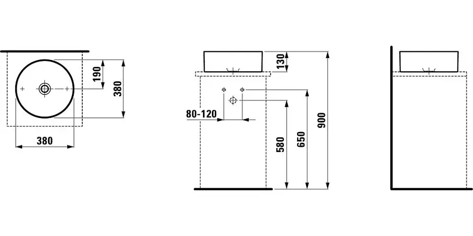 Laufen - Living - Mosdó - H8114354001121 – 2. kép