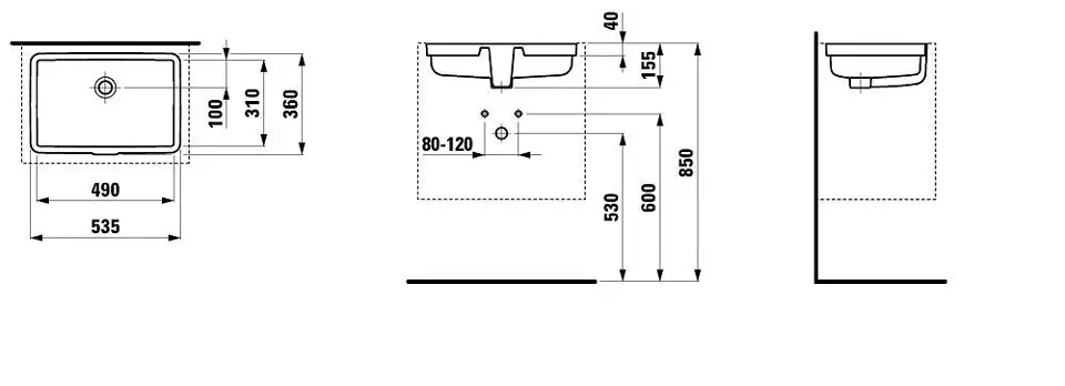 Laufen - Living - Mosdó - H8124310001091 – 2. kép