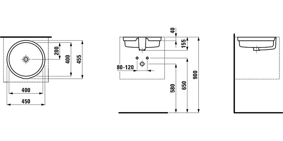 Laufen - Living - Mosdó - H8134390001091 – 2. kép