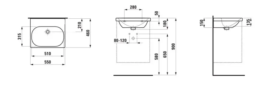 Laufen - Lua - Mosdó - H8100824001421 – 2. kép