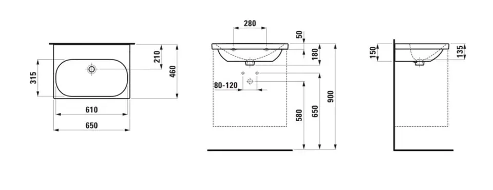 Laufen - Lua - Mosdó - H8100844001421 – 2. kép