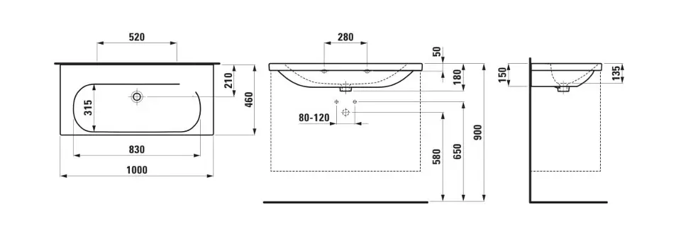 Laufen - Lua - Mosdó - H8100894001091 – 2. kép