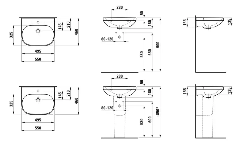 Laufen - Lua - Mosdó - H8110810001561 – 2. kép