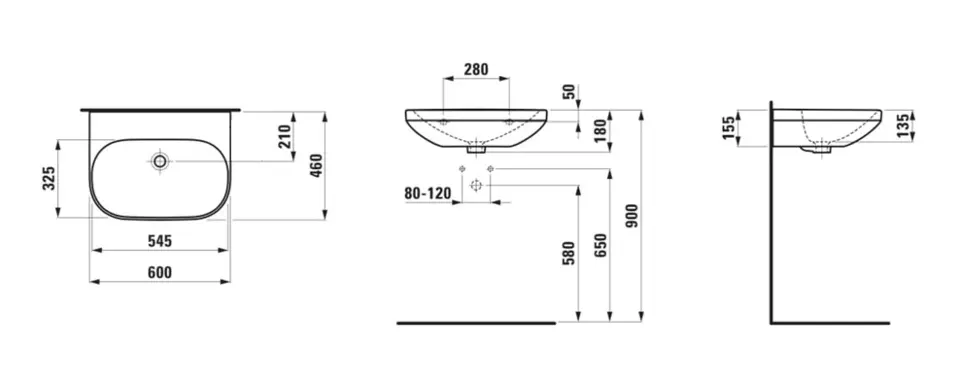 Laufen - Lua - Mosdó - H8110834001091 – 2. kép