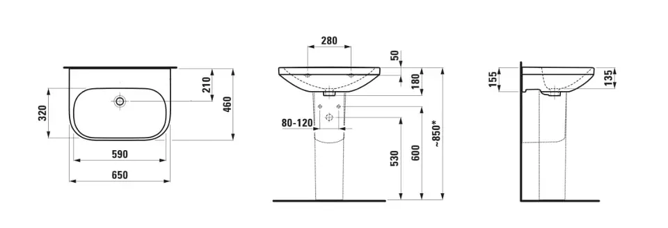 Laufen - Lua - Mosdó - H8110860001421 – 2. kép
