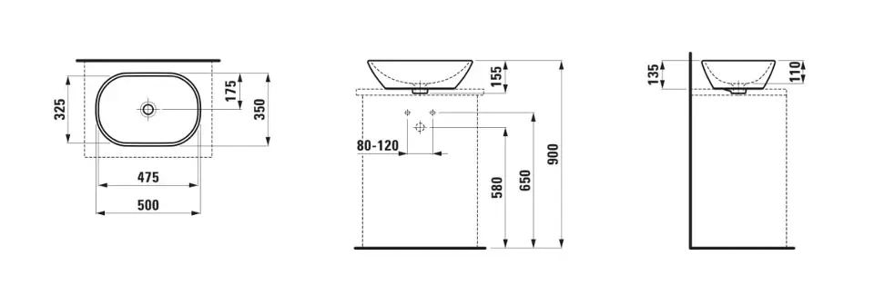 Laufen - Lua - Mosdó - H8120834001121 – 2. kép