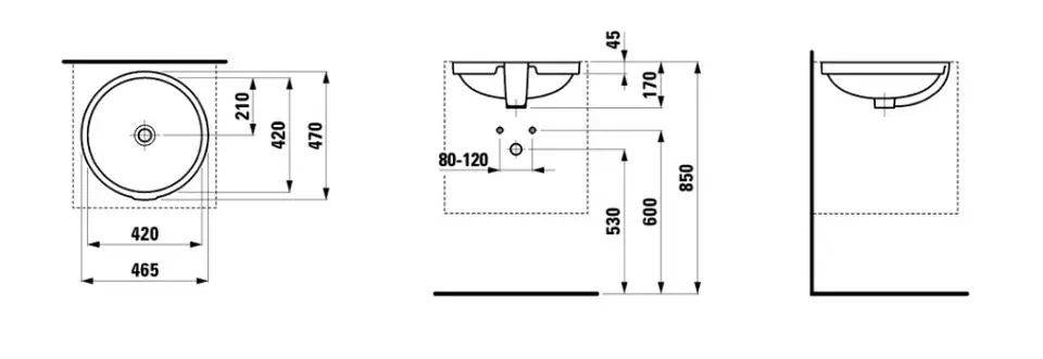Laufen - Pro A - Mosdó - H8189610001091 – 2. kép