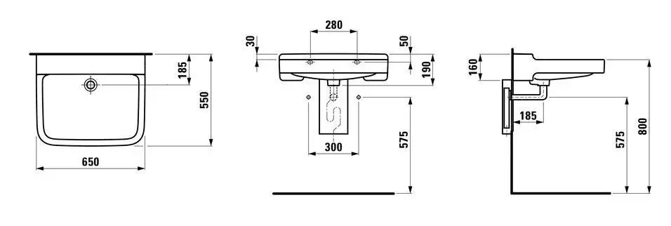 Laufen - Pro Liberty - Mosdó - H8119530001091 – 2. kép