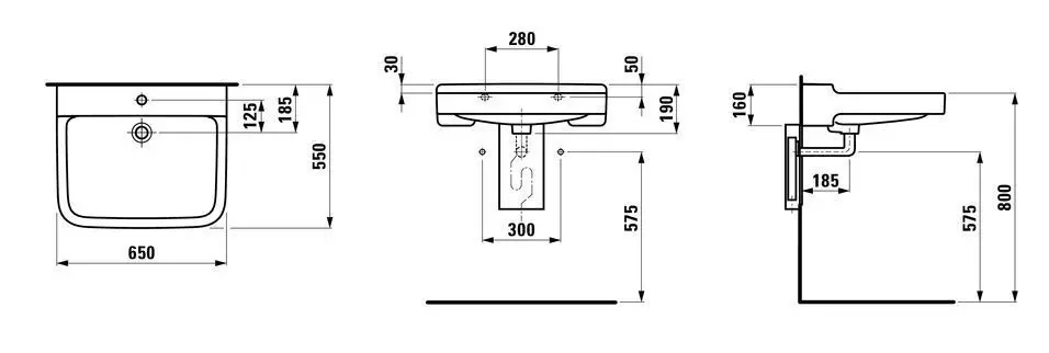 Laufen - Pro Liberty - Mosdó - H8119530001561 – 2. kép