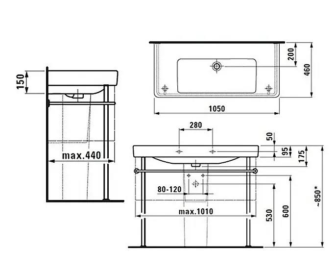 Laufen - Pro S - Mosdó - H8169660001091 – 2. kép