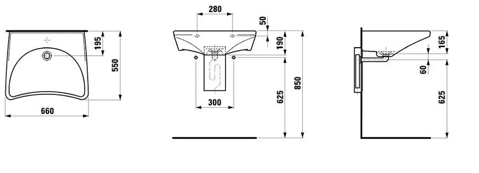 Laufen - Rehab - Mosdó - H8106030000001 – 2. kép