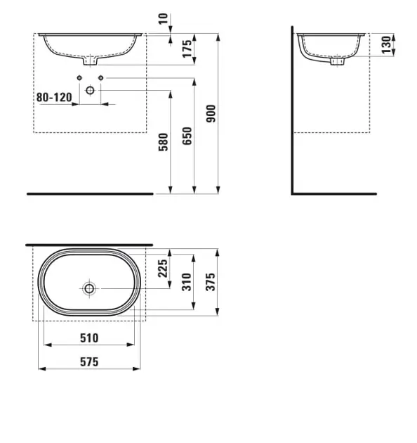 Laufen - Savoy - Mosdó - H8189450001551 – 2. kép