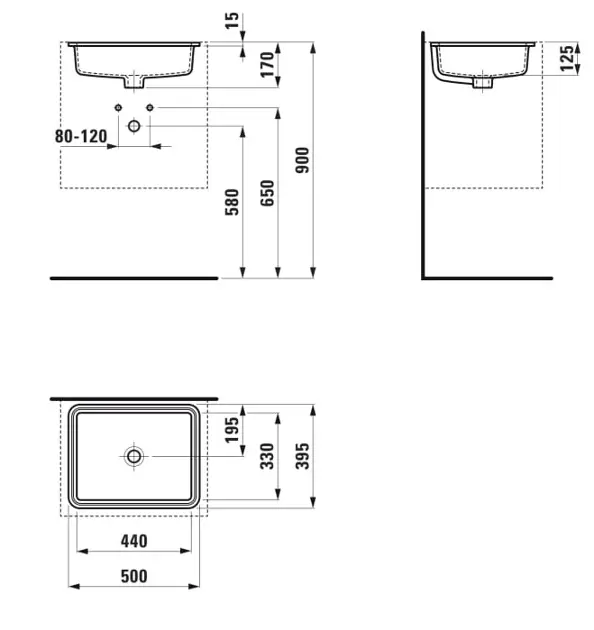 Laufen - Savoy - Mosdó - H8189470001551 – 2. kép